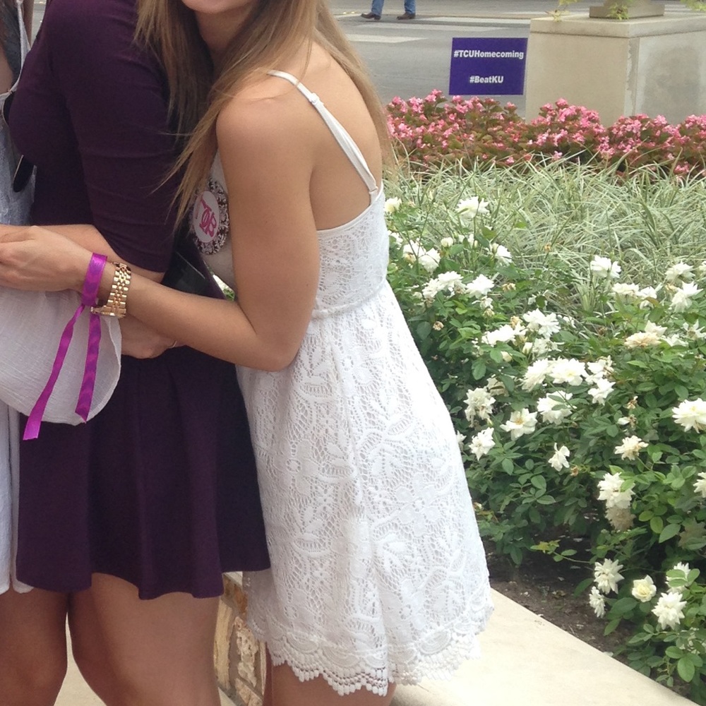 White Gameday Dress